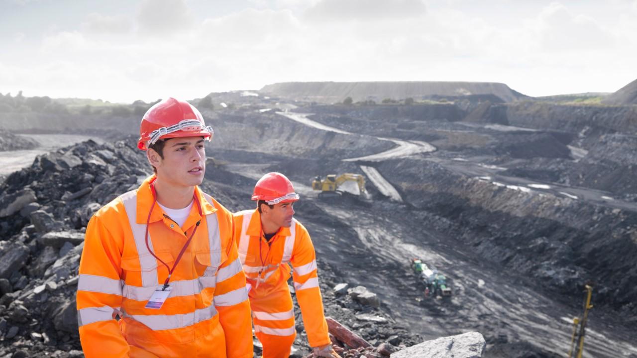 Workers Looking Over Coal Mine  Image downloaded by   at 23:19 on the 08/06/15